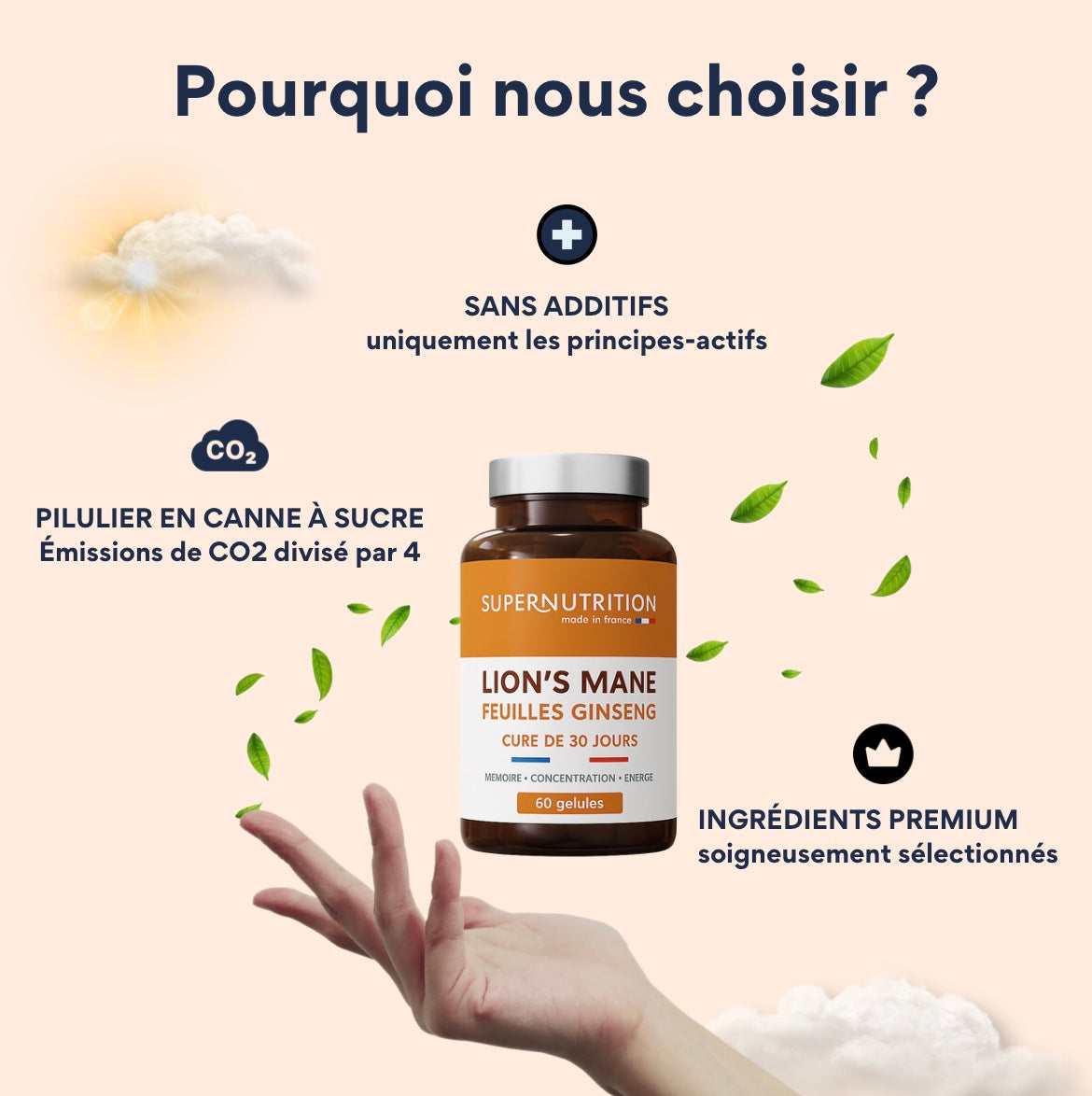 Pouquoi choisir le lion's mane supernutrition