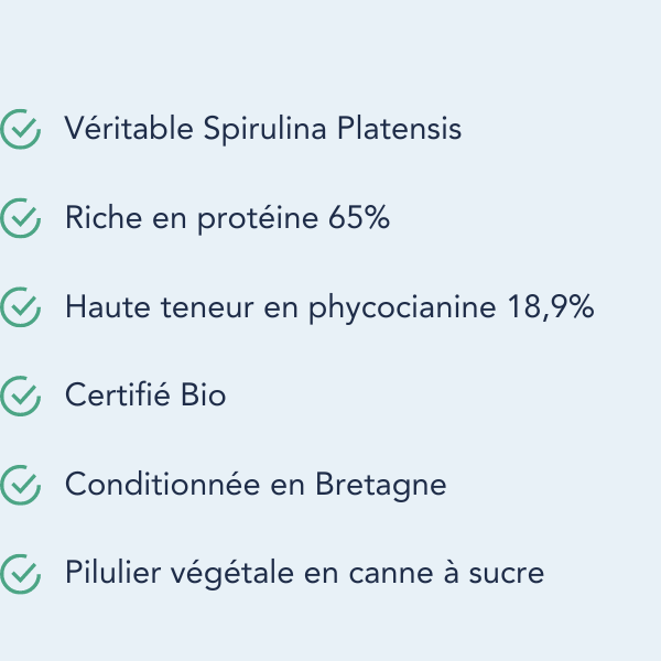 Bienfaits spiruline supernutrition